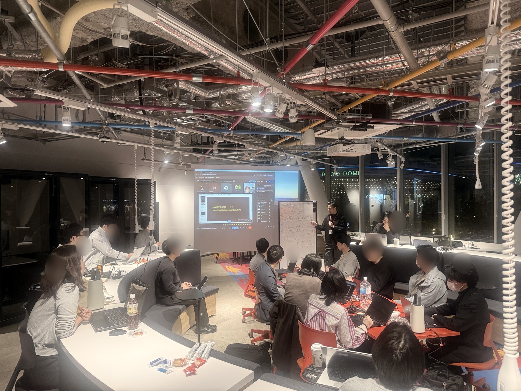 OpenDome founders working together in the enXross Lab